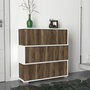 Hanah Home Napolyon Zapatero Blanco y Nogal